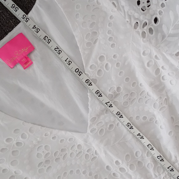 🤍HTF Lilly Pulitzer🤍 - Breanne Elbow Sleeve Eyelet Maxi Dress - Picture 15 of 15